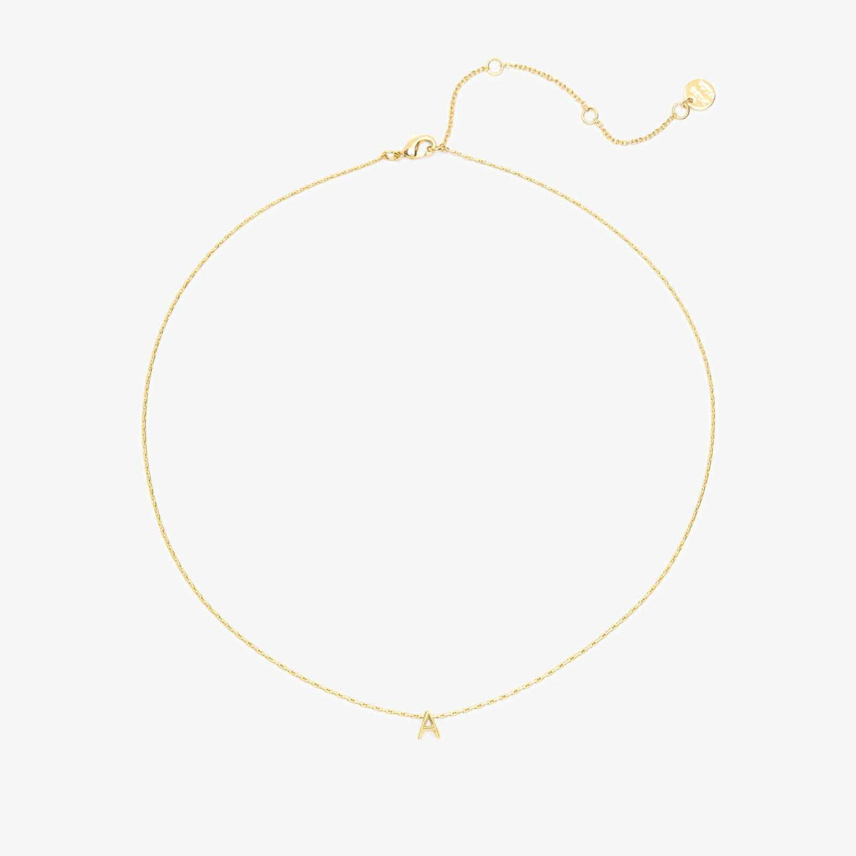 Snake Chain Alphabet Necklace