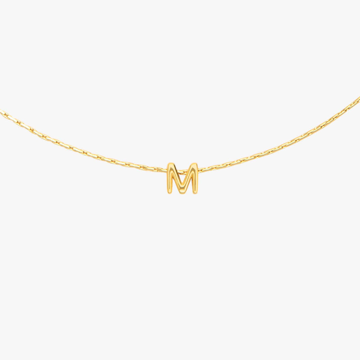 Snake Chain Alphabet Necklace