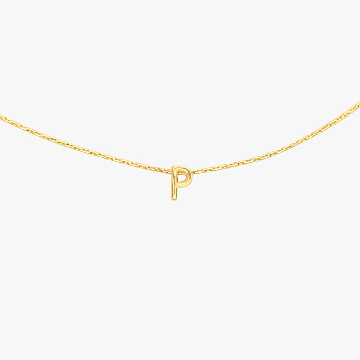 Snake Chain Alphabet Necklace